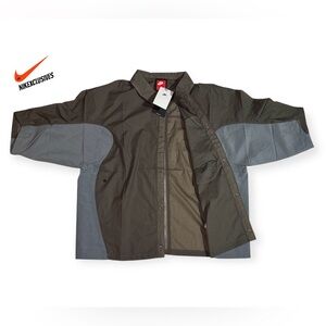 Nike Tech Men's Woven Oversized Shirt IF8328-289 Snap button down size L Large